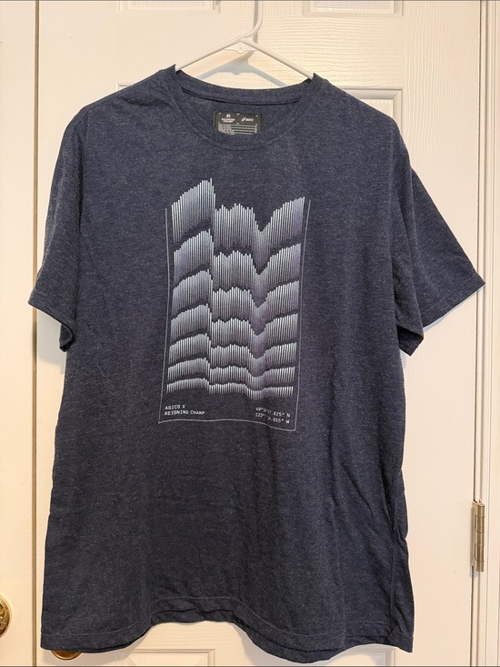 Asics Other - Asics Navy Graphic Short Sleeve Tee
